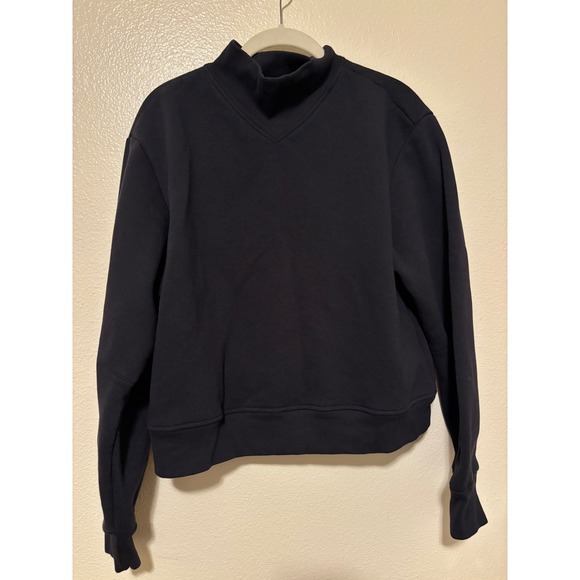 G. Label by Goop Sweaters - G. Label by Goop Made in Italy Puff Sleeve Sweatshirt Womens Medium Navy Blue
